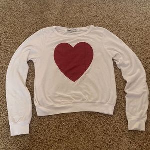 Wildfox heart sweater